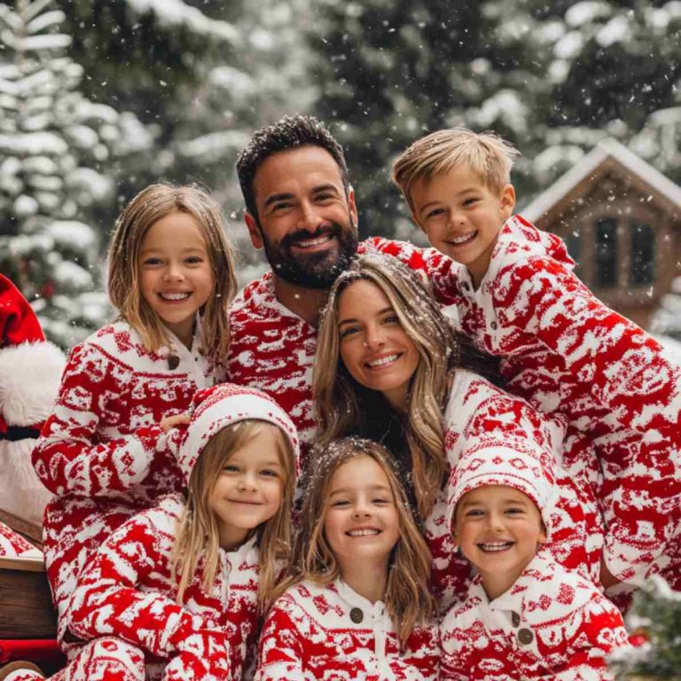 Trendy Matching Christmas Pajamas for Picture-Perfect Family Moments