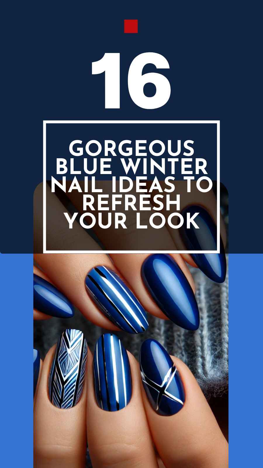 Try These 16 Dreamy Blue Winter Nails This Season