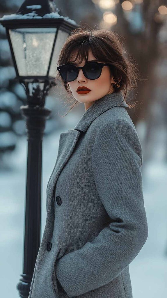 Wool Coats and Cat-Eye Sunglasses