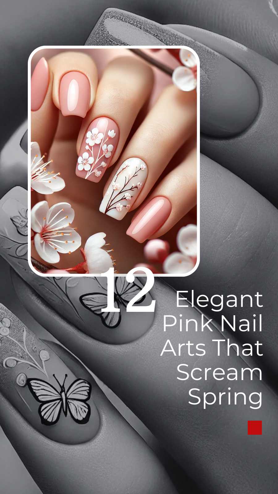 12 Stylish Pink Nail Art Inspirations for Spring