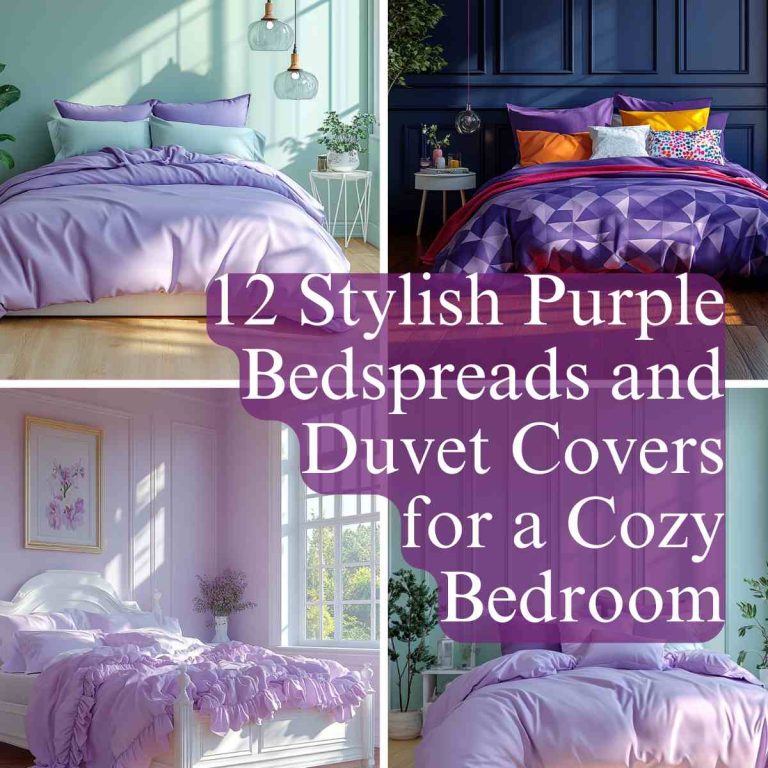 12 Stylish Purple Bedspreads and Duvet Covers for a Cozy Bedroom