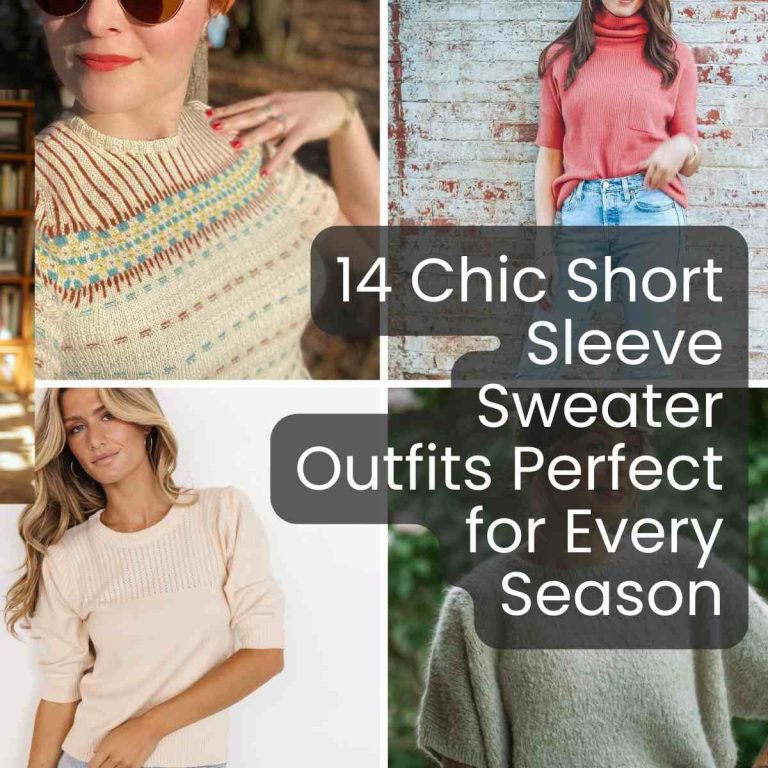 14 Chic Short Sleeve Sweater Outfits Perfect for Every Season