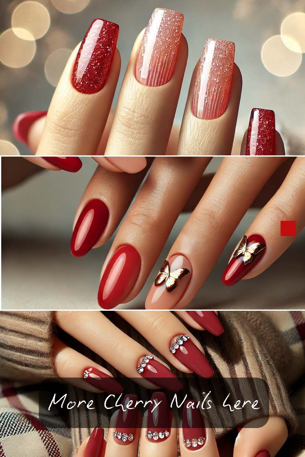 15 Must-Try Cherry Red Nail Designs This Season