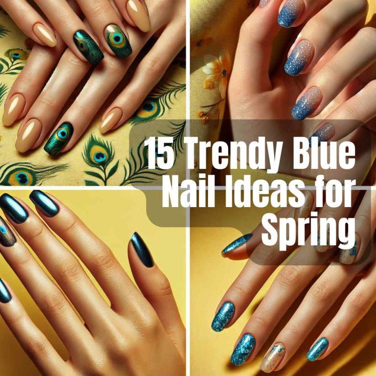 15 Trendy Blue Nail Ideas Perfect for Springtime Vibes