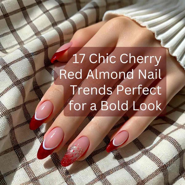 17 Chic Cherry Red Almond Nail Trends Perfect for a Bold Look