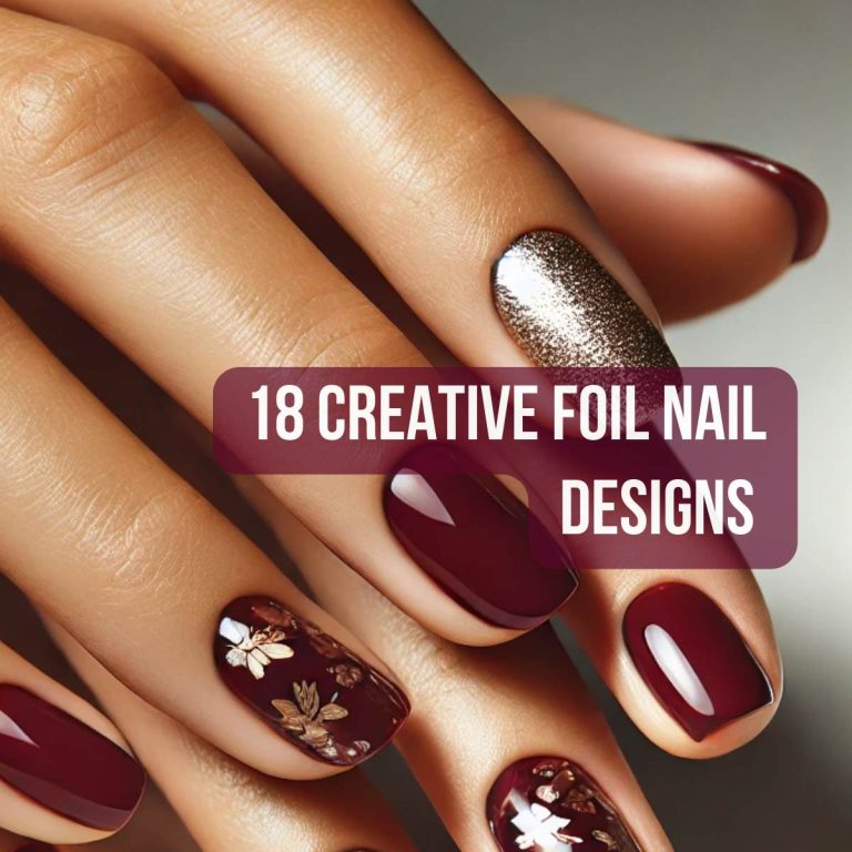 18 Creative Foil Nail Designs