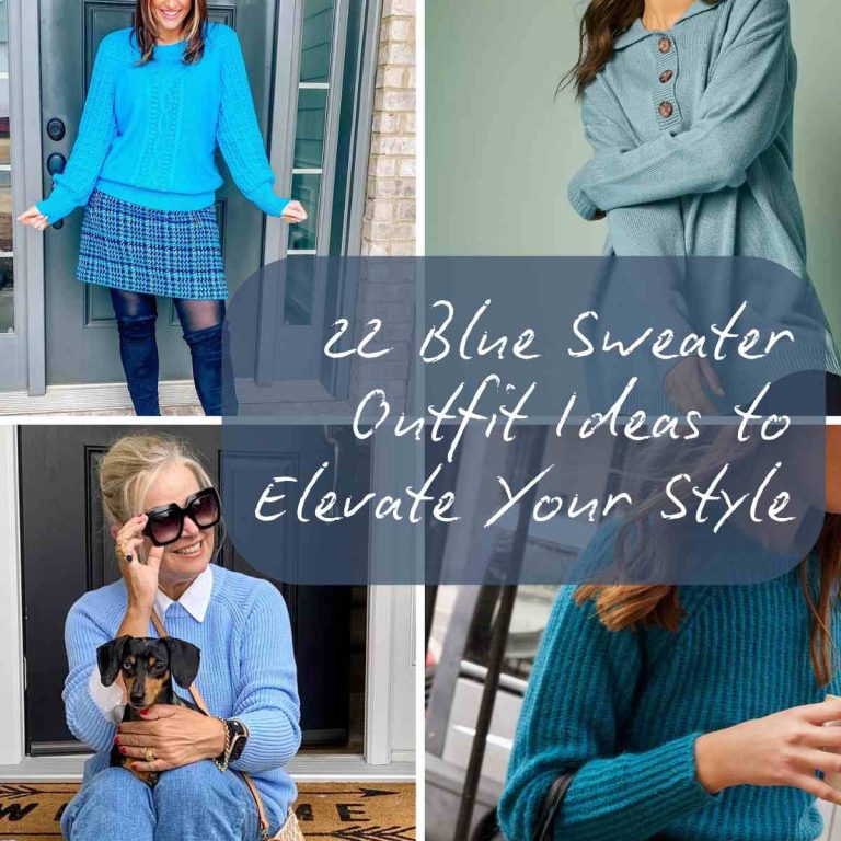 22 Blue Sweater Outfit Ideas to Elevate Your Style