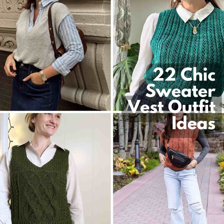 22 Chic Sweater Vest Outfit Ideas