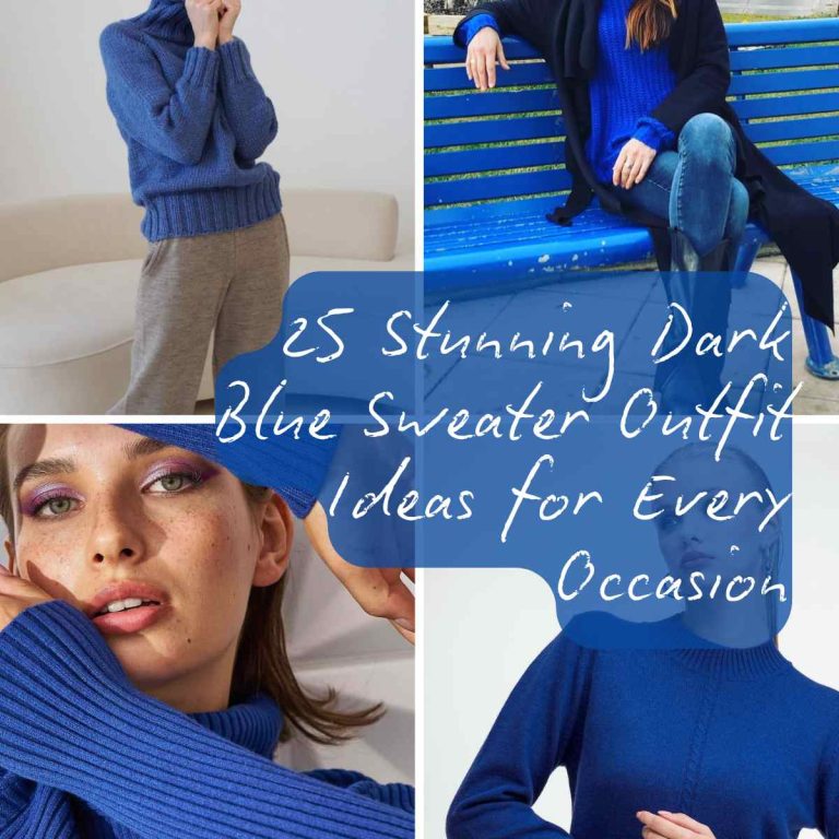 25 Stunning Dark Blue Sweater Outfit Ideas for Every Occasion