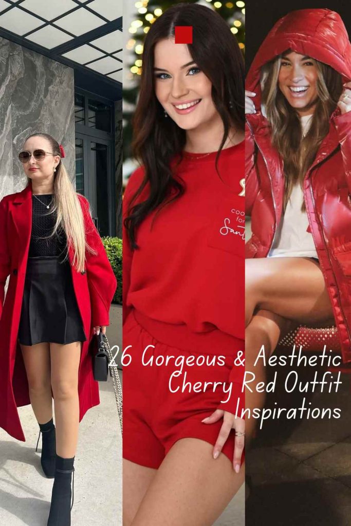 26 Elegant Aesthetic Cherry Red Outfit Inspirations for Any Occasion