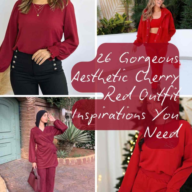 26 Gorgeous Aesthetic Cherry Red Outfit Inspirations You Need