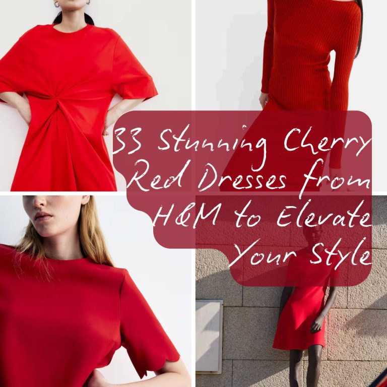 33 Stunning Cherry Red Dresses from H&M to Elevate Your Style