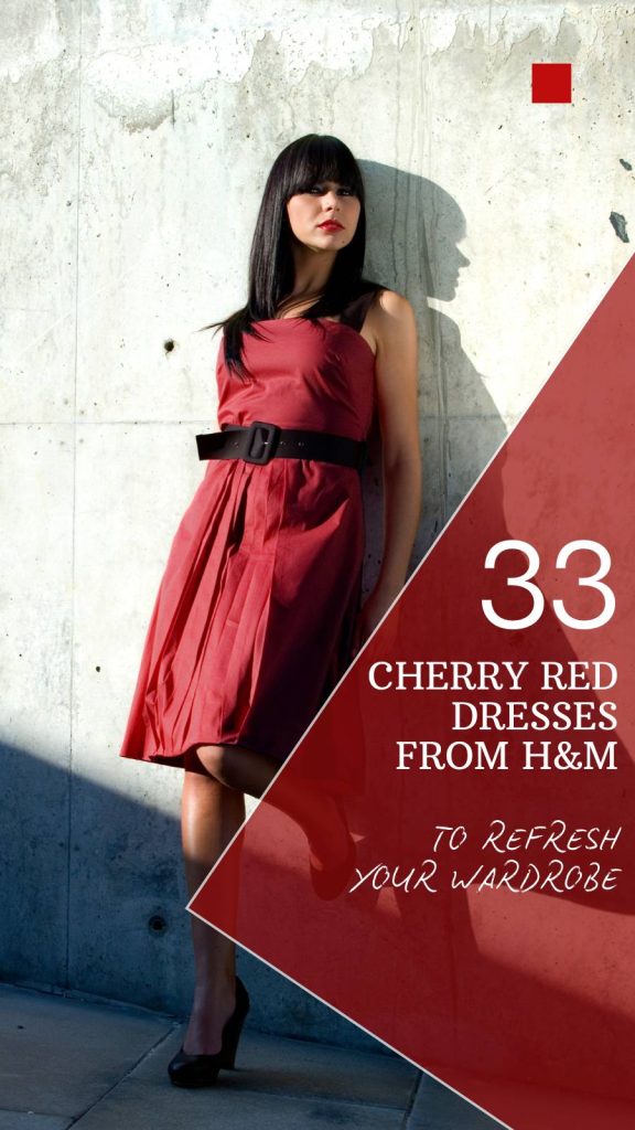 33 Stunning Cherry Red Dresses from H&M to Refresh Your Wardrobe