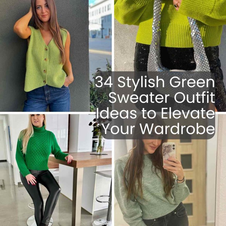 34 Stylish Green Sweater Outfit Ideas to Elevate Your Wardrobe