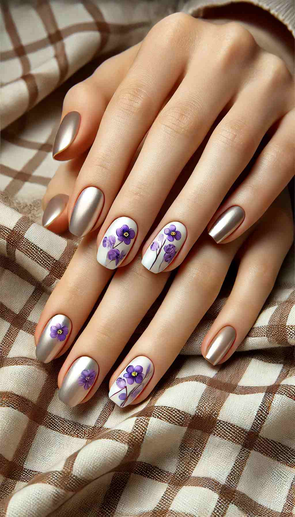 Another set of Chrome Accents with Purple Violets