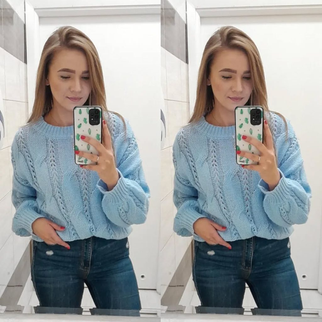 Blue Sweater Outfit 4