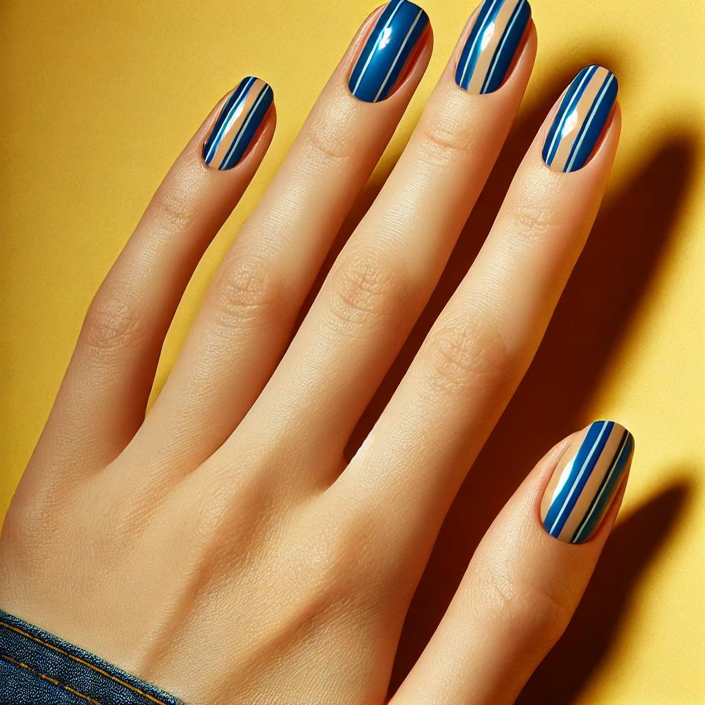 Bold Blue Stripes