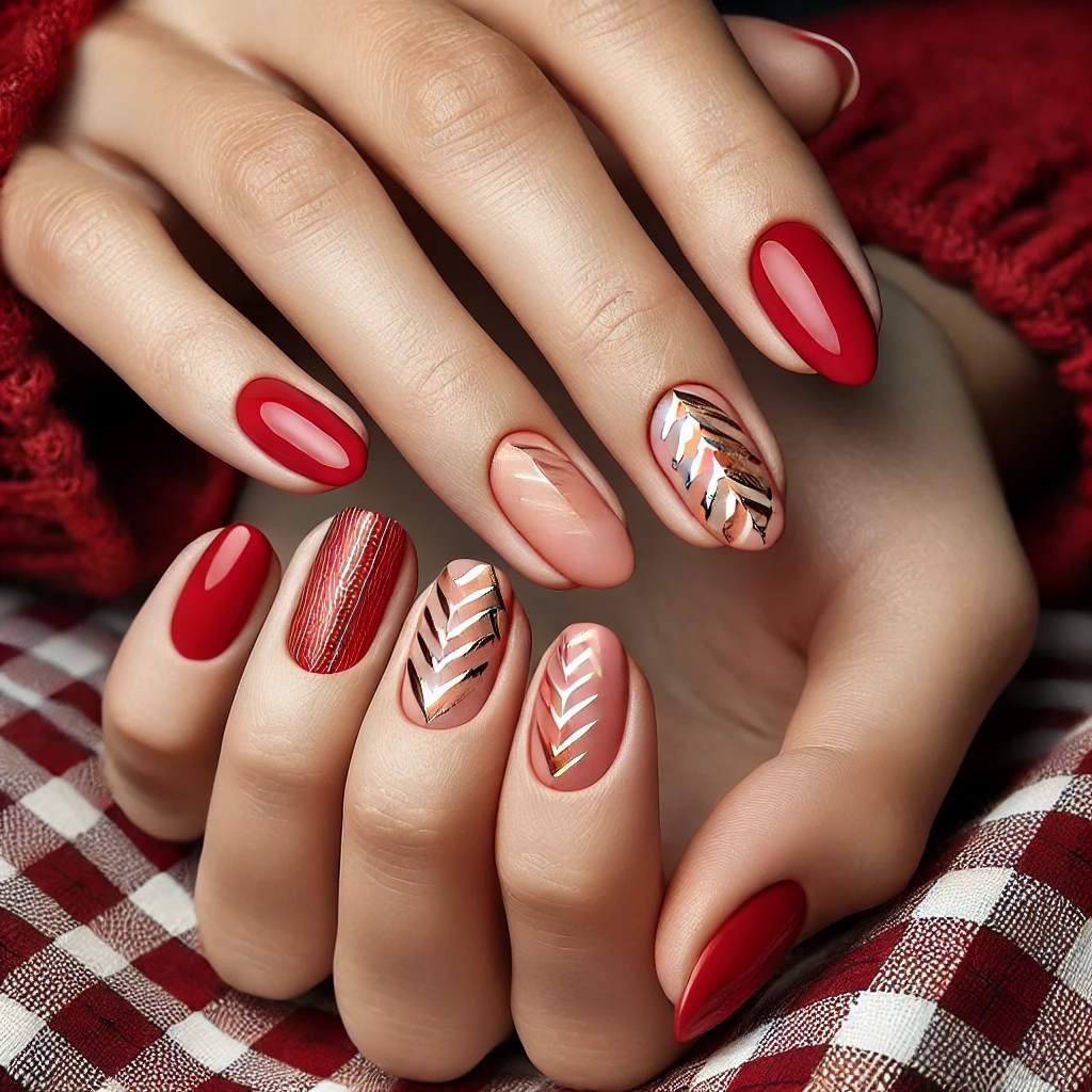 Chevron Chic Cherry Red