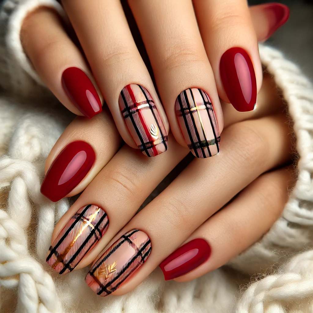 Festive Crimson Plaids