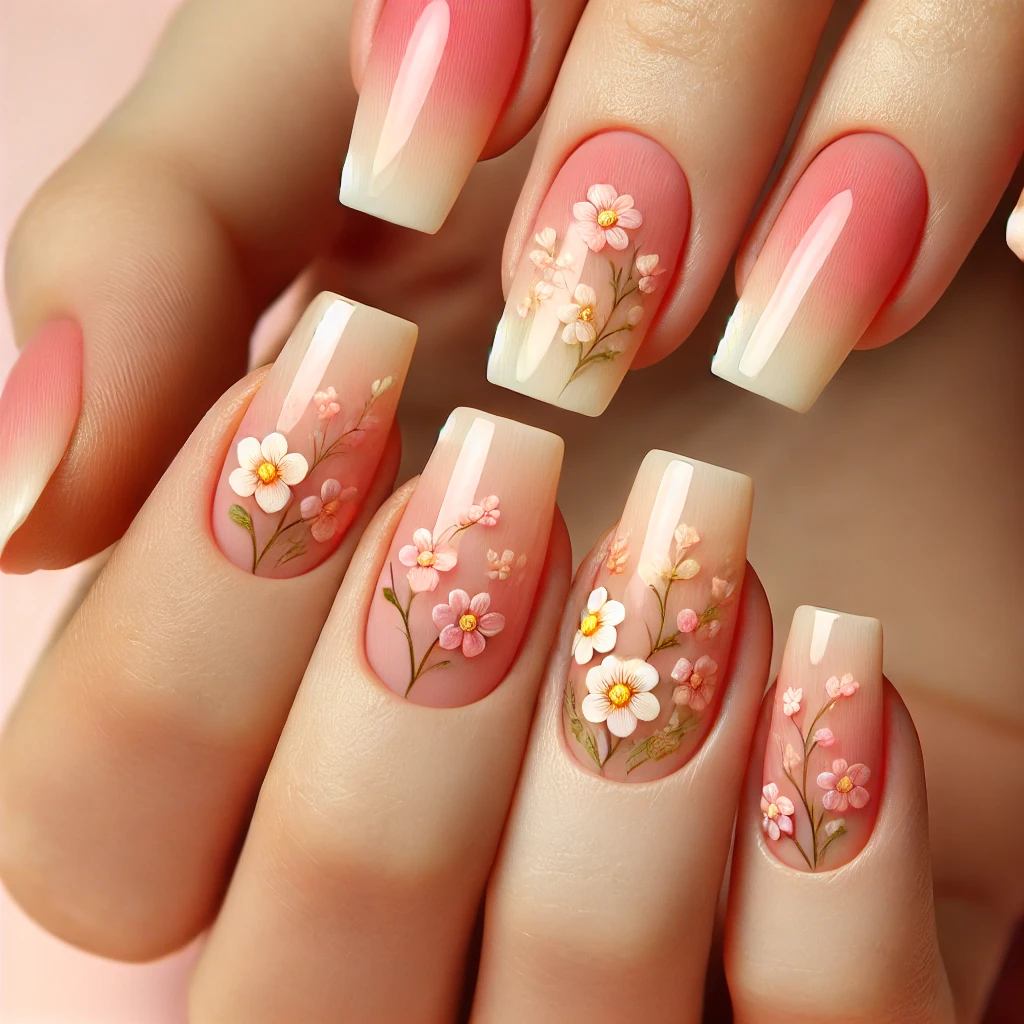 Floral Ombre Accents