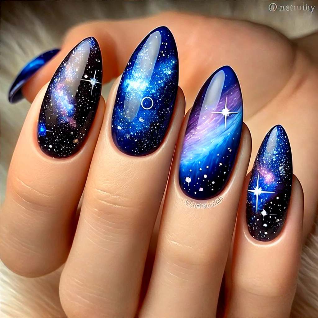 Galaxy-Inspired Cosmic Nails