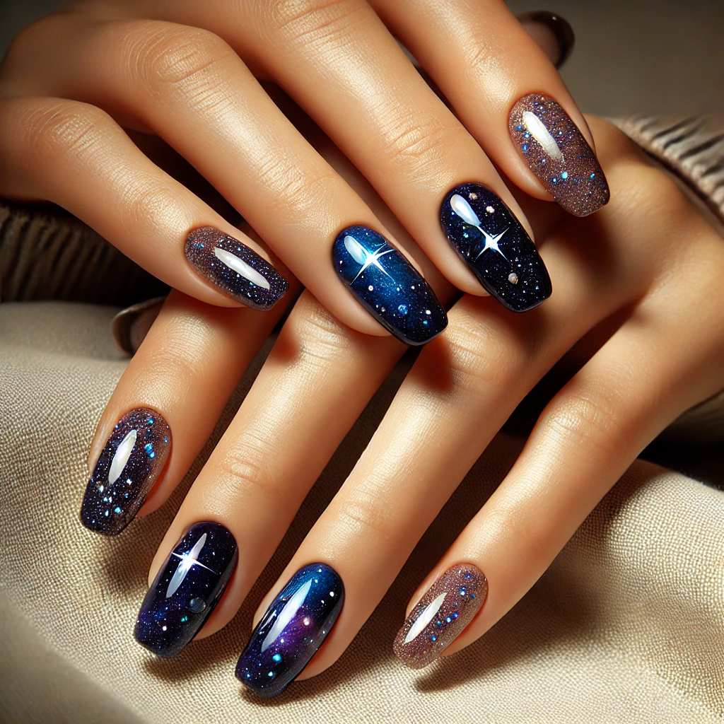 Galaxy Pattern Nails