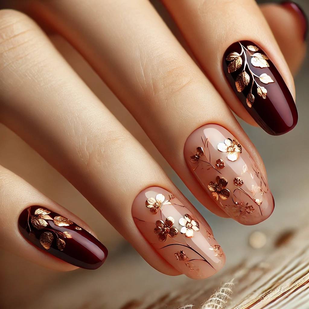 Gold Speckled Florals