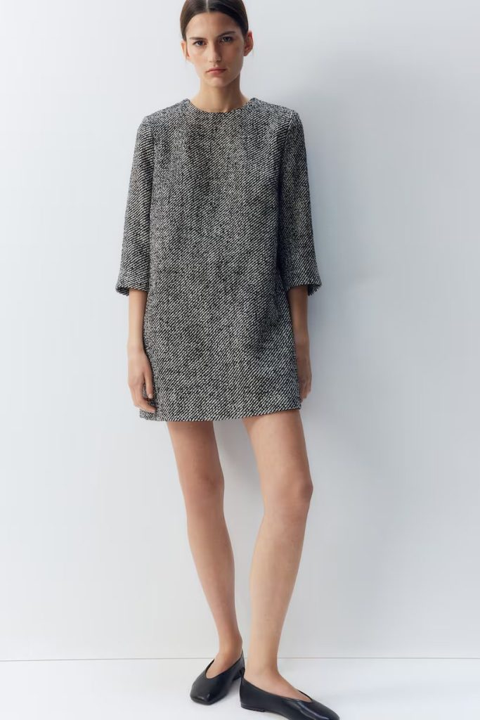 H&M A-Line Bouclé Dress