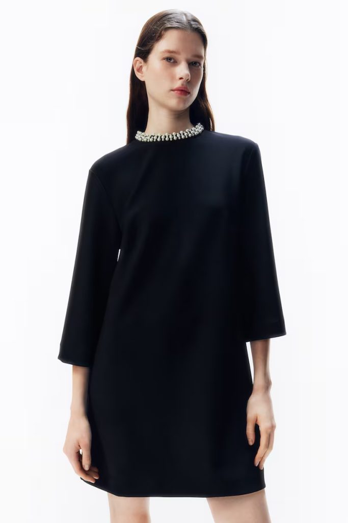 H&M Beaded-Collar Dress