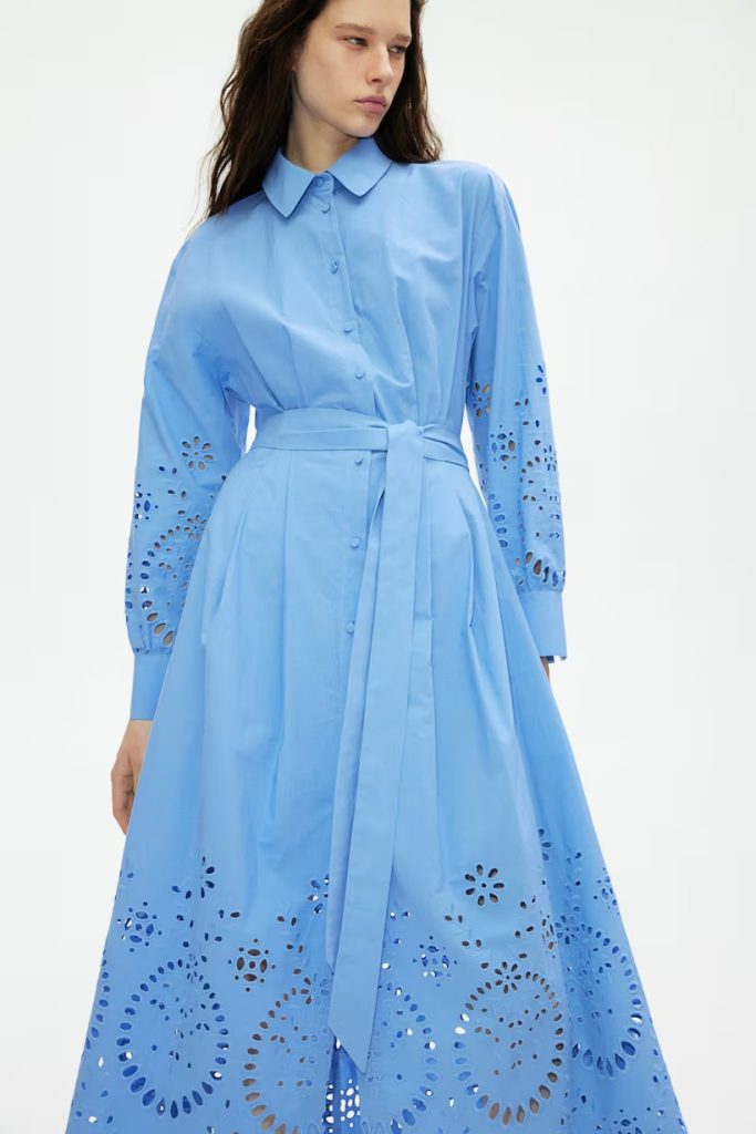 H&M Eyelet Embroidered Shirt Dress (2)