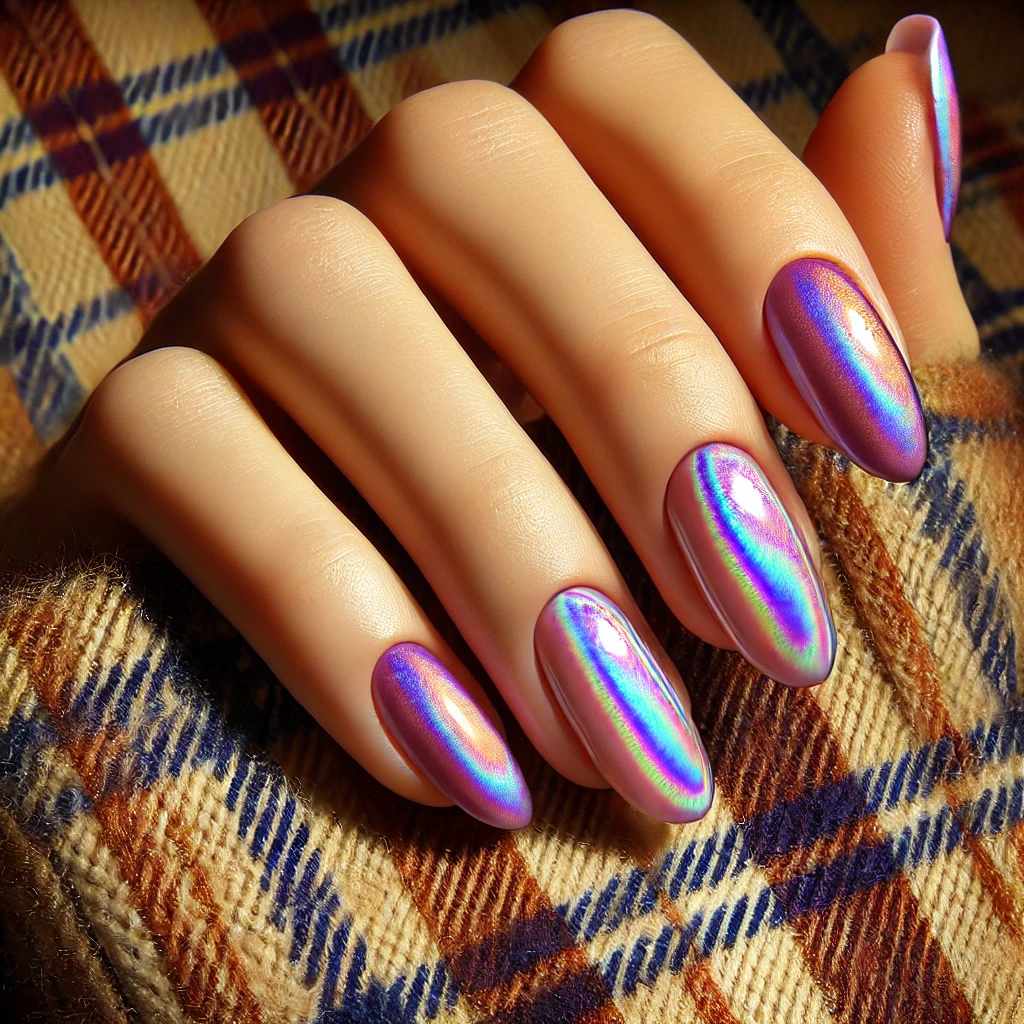 Iridescent Waves of Purple Elegance