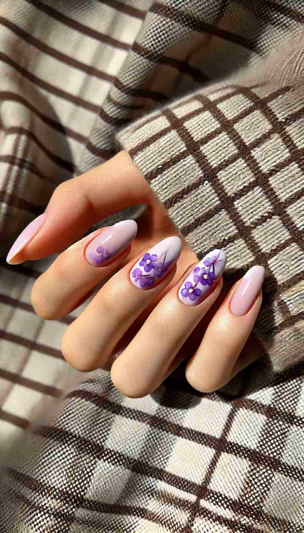 Lavender Ombre with Purple Florals