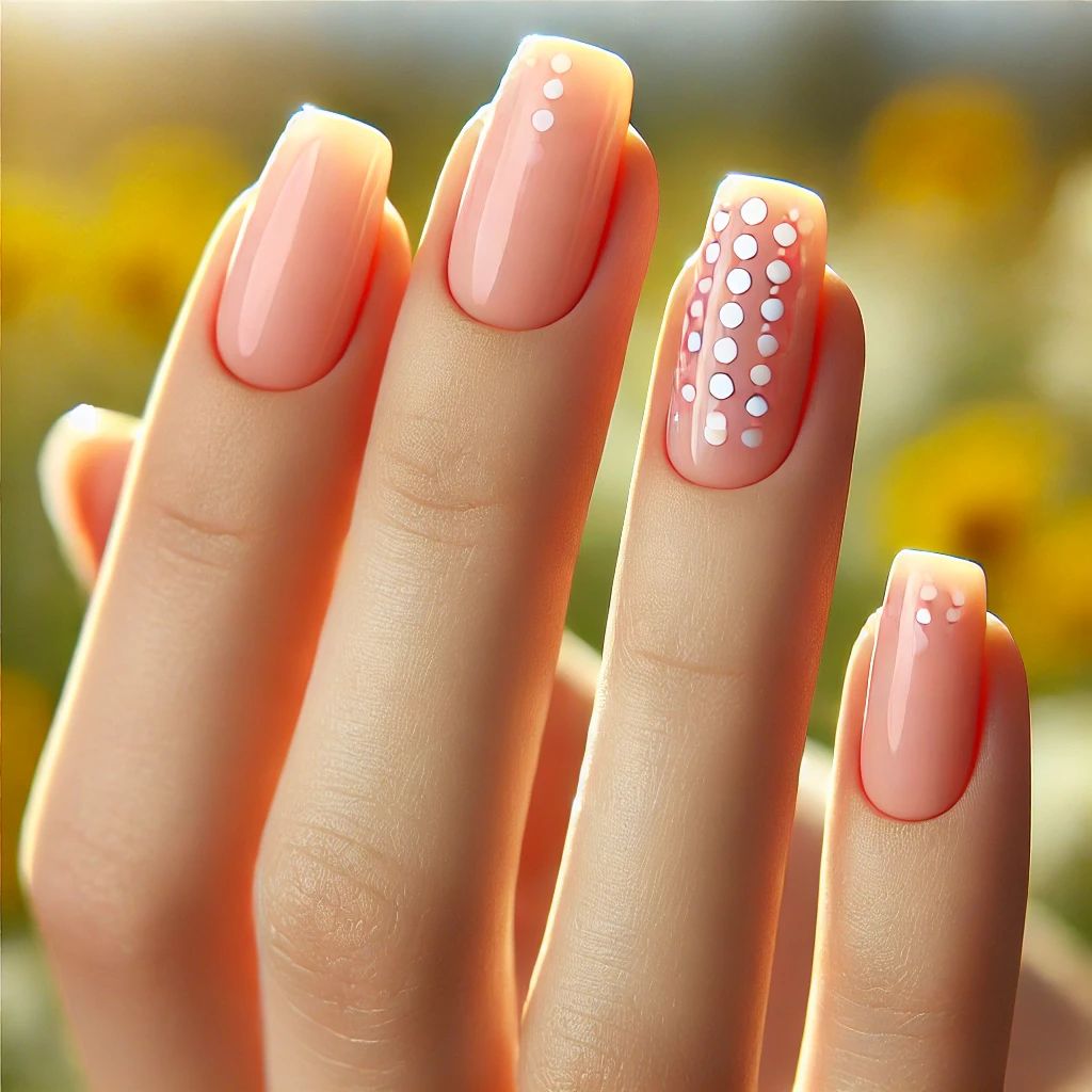 Lemonade Pink with Dainty Dots