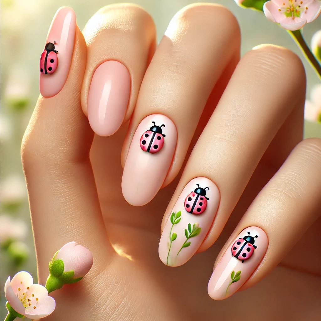 Petal Pink with Ladybug Accents