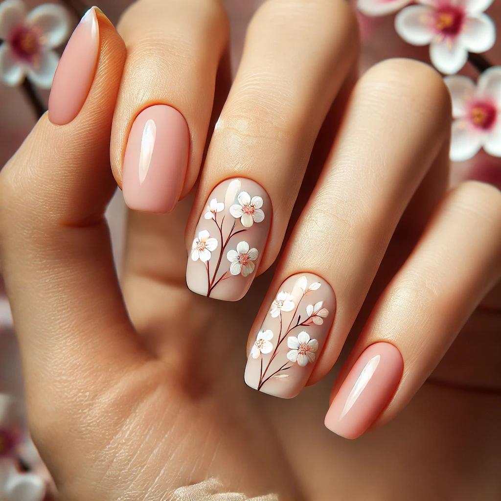 Soft Pink and White Florals