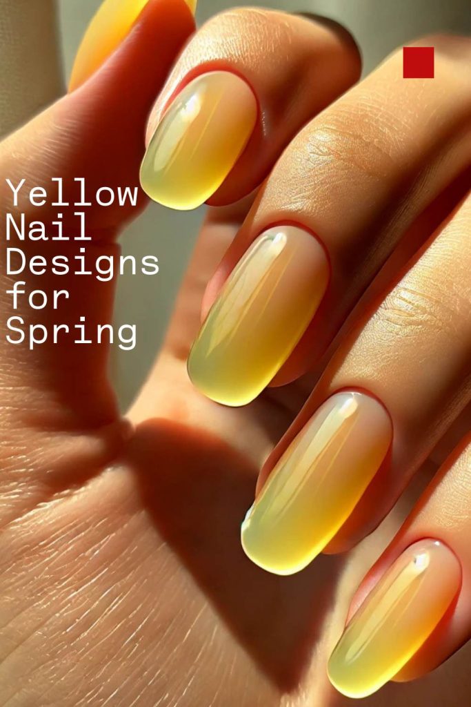 18 Creative Yellow Nail Designs