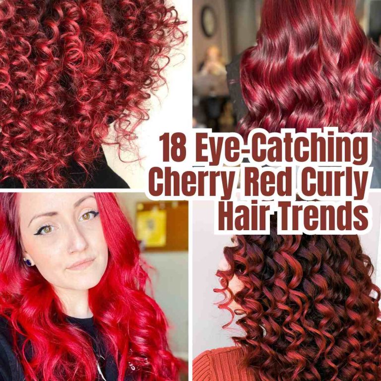 18 Eye-Catching Cherry Red Curly Hair Trends