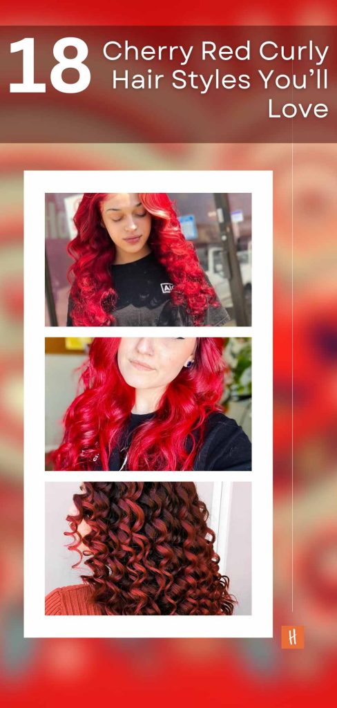 18 Jaw-Dropping Cherry Red Curly Hair Looks