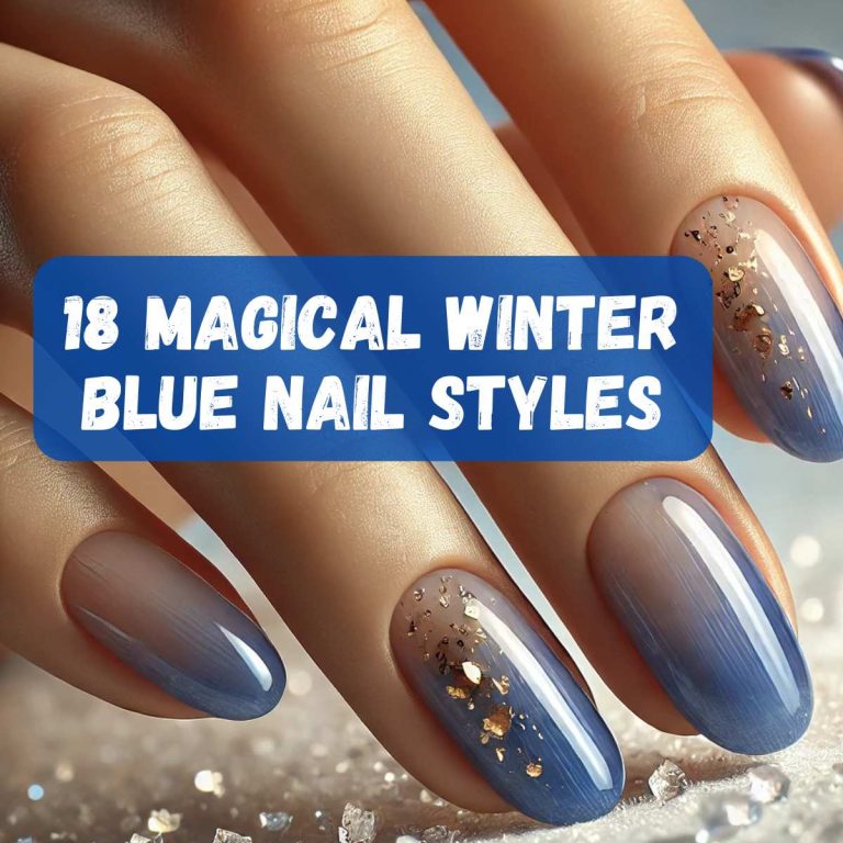 18 Magical Winter Blue Nail Styles