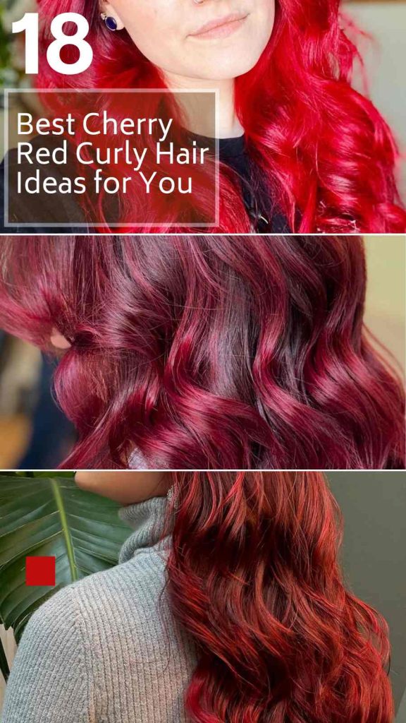 18 Must-Try Cherry Red Curly Hair Looks