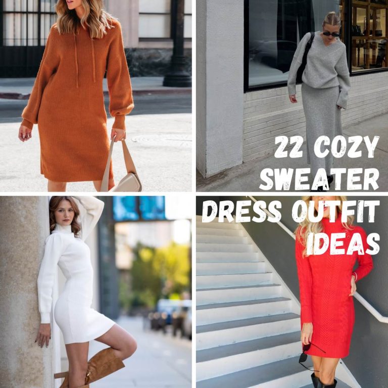 22 Cozy Sweater Dress Outfit Ideas