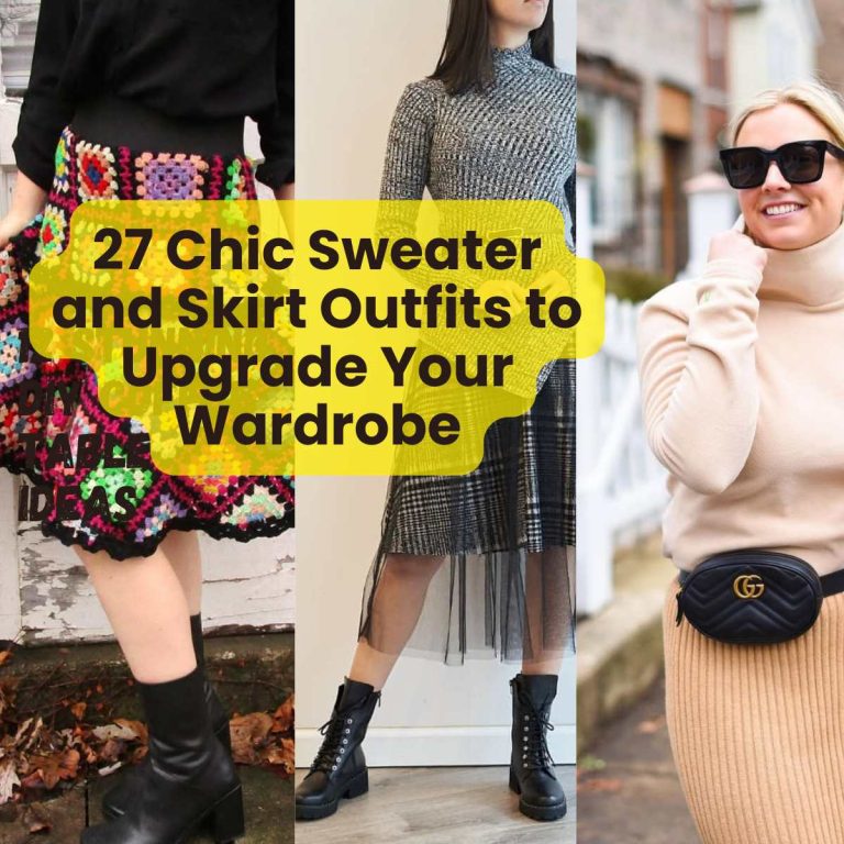 27 Chic Sweater and Skirt Outfits to Upgrade Your Wardrobe