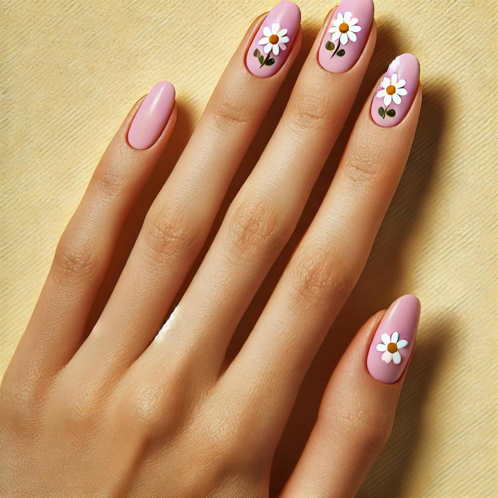 Baby Pink Florals and Daisies