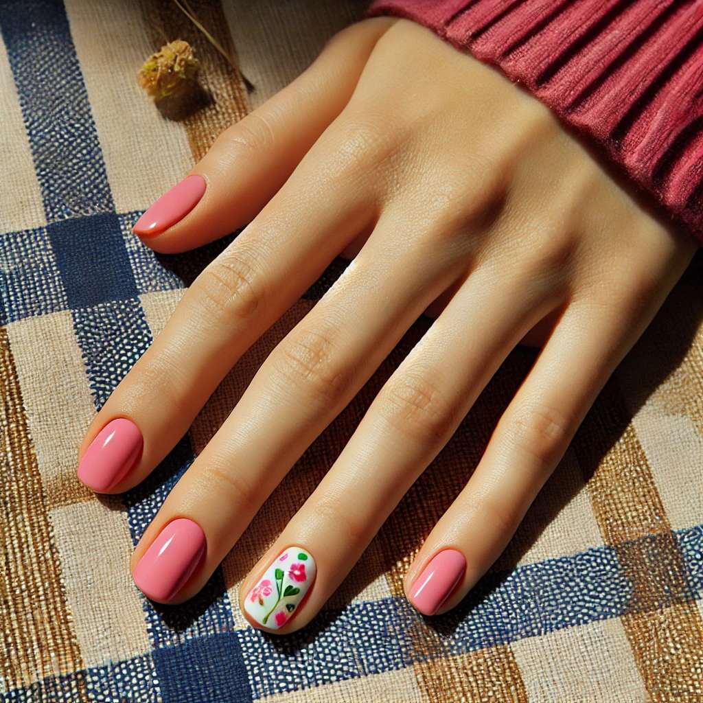 Bright Pink Floral Accents