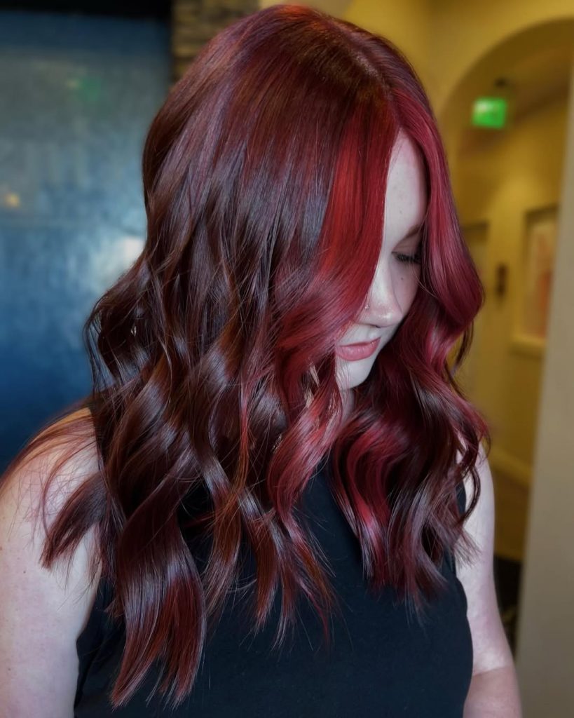 Cherry Red Curly Hair 15