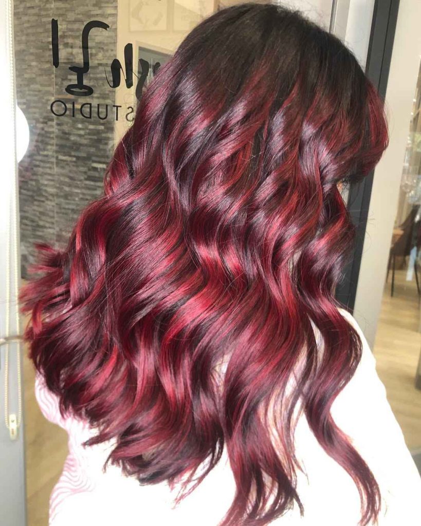 Cherry Red Curly Hair 2