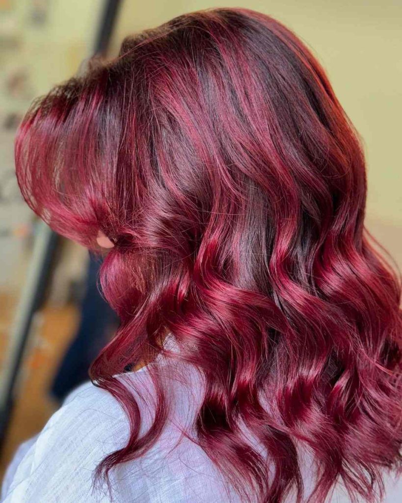 Cherry Red Curly Hair 3