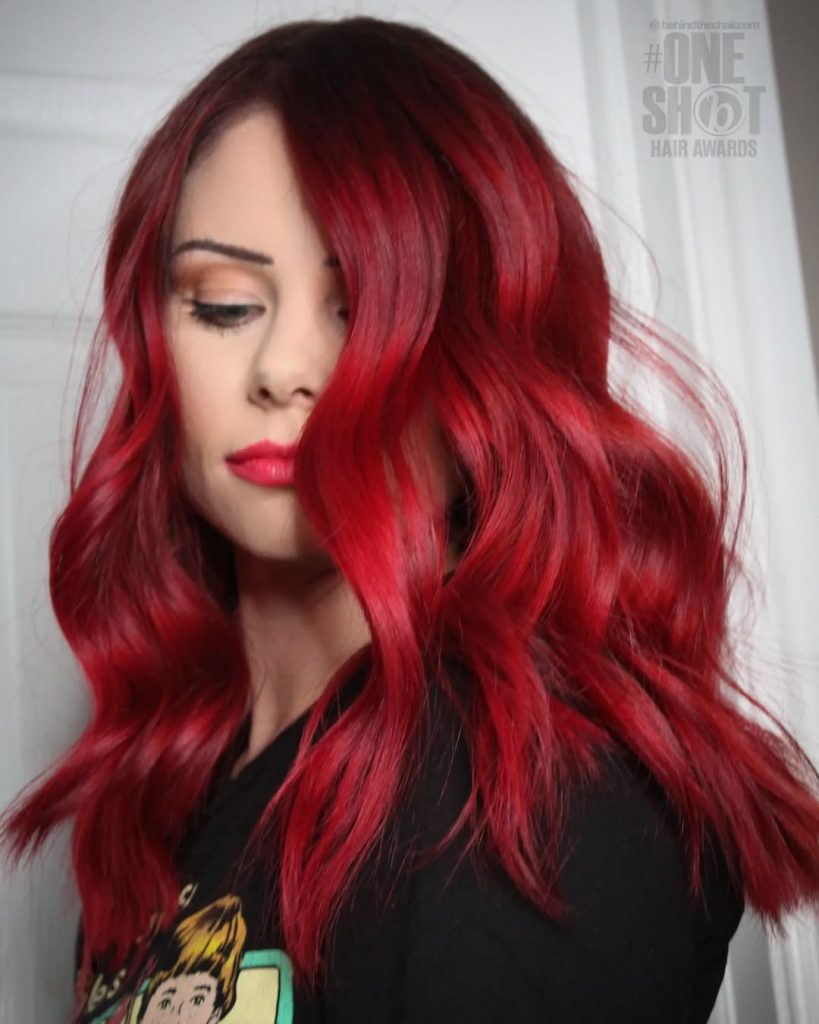 Cherry Red Curly Hair 5