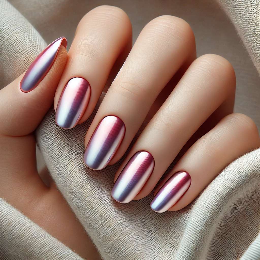 Chrome Gradient Nails