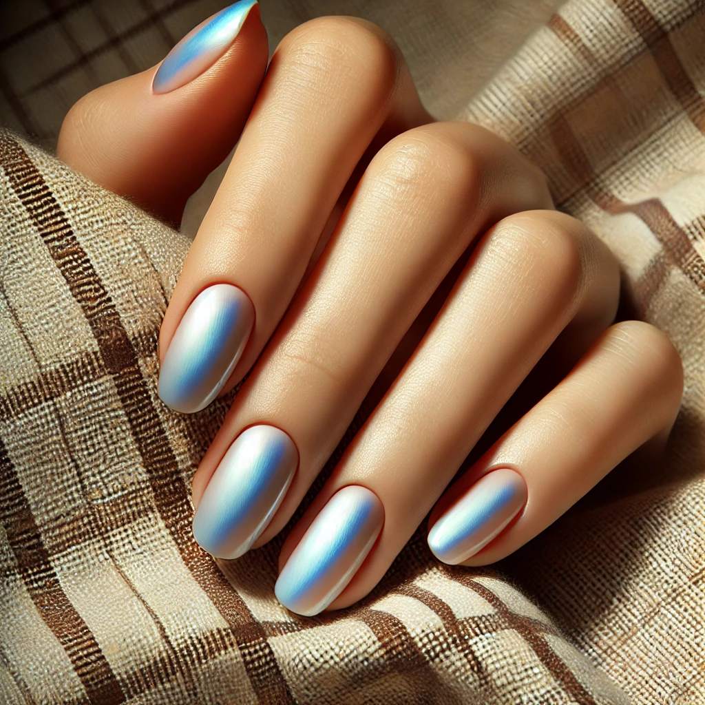 Chrome Gradient in Light Blue